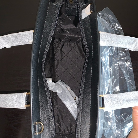 NWT Michael Kors Selma LG TZ Satchel - Blk - Picture 7 of 8